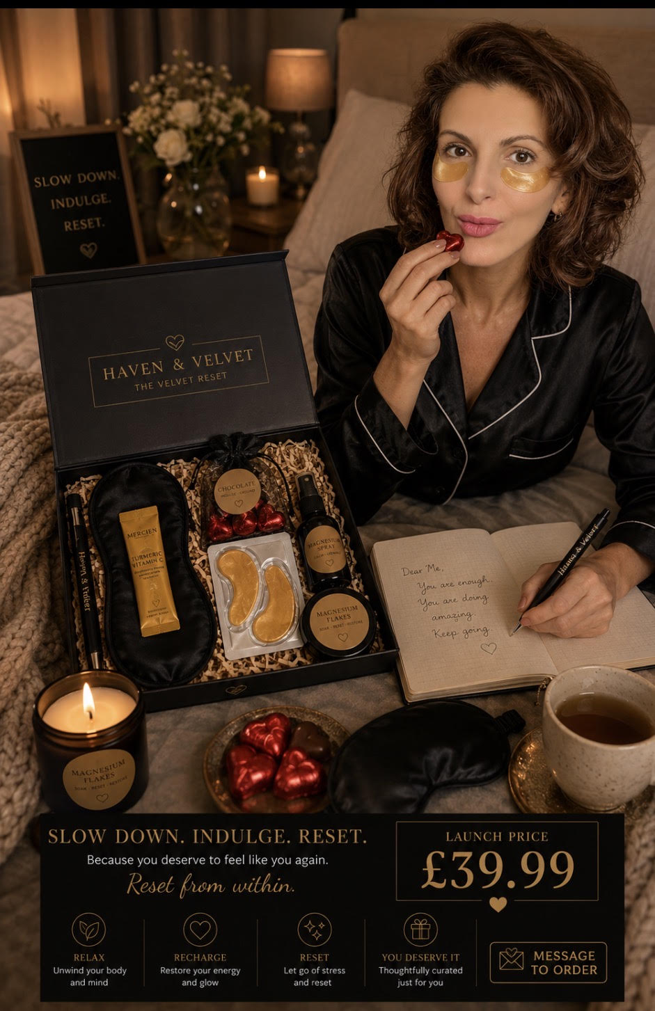 The Velvet Reset — Luxury Self-Care Gift Box